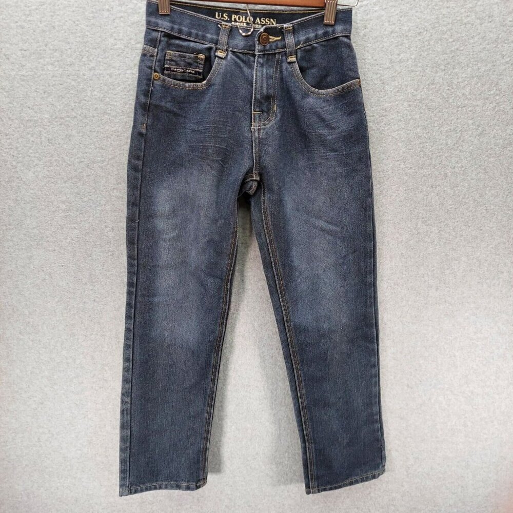 US Polo Assn Jeans Womens Size 10 Blue Straight Cut Regular Fit Denim Stretch